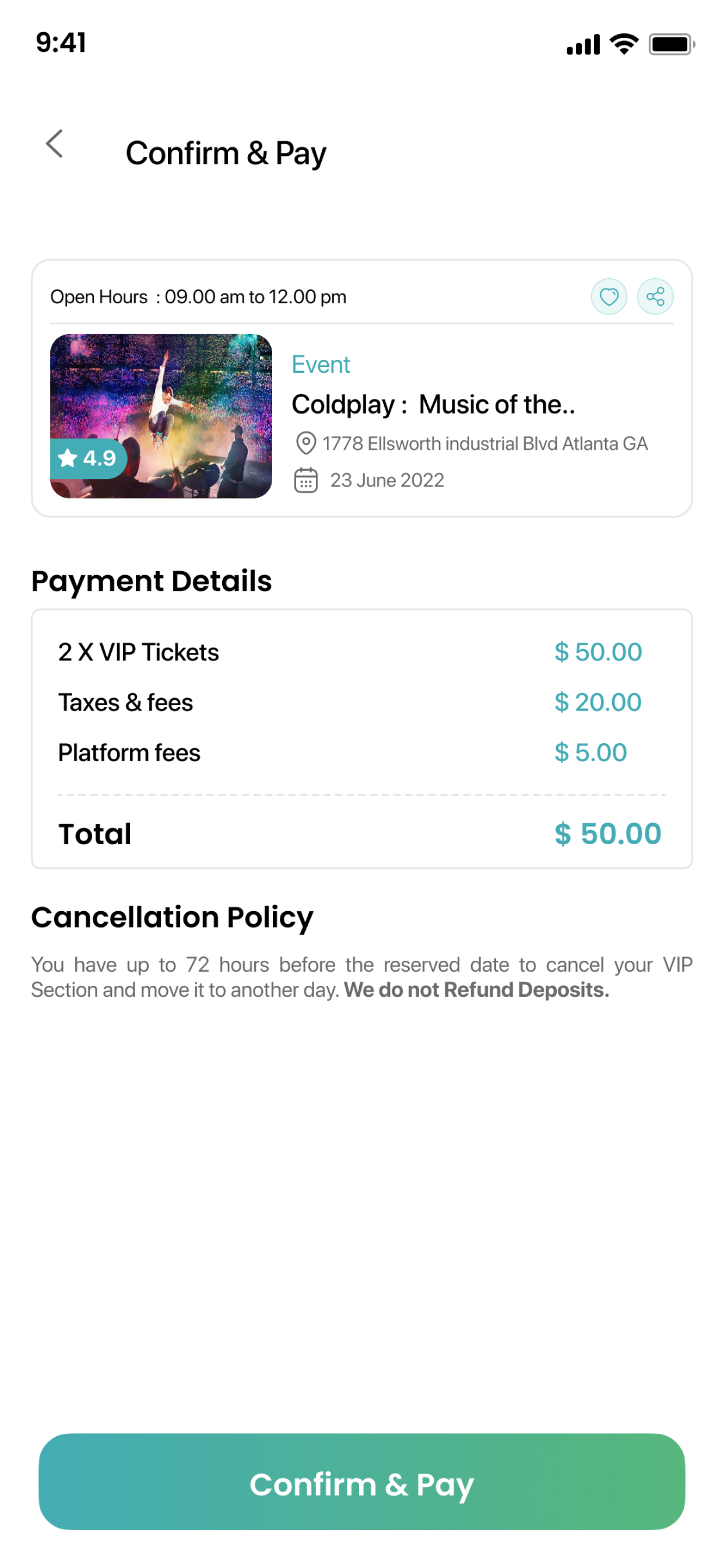 WayIn user app screen 3